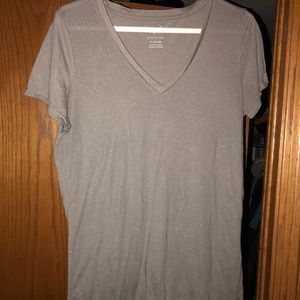 American Eagle Silver Reflective Speckled T-shirt